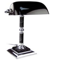 Настольная лампа из мрамора GALANT (основание-черный мрамор с серебристой отделкой) 231489