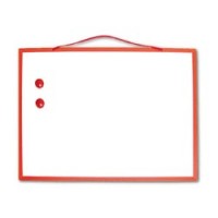Доска магнитно-маркерная 30*40 см красная рамка, 2 магнита, WP3040
