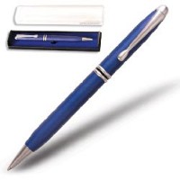 Ручка шариковая BRAUBERG бизнес-класса "Columb Blue", корпус синий, матов. хром. детали,140923,синяя