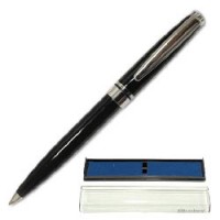 Ручка шариковая BRAUBERG бизнес-класса "Continental Chrome", корпус черный, хром.детали,140720,синяя