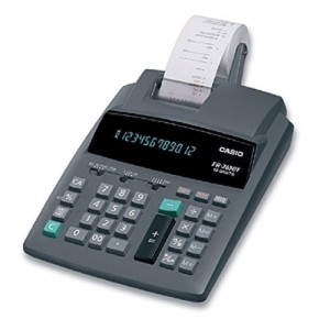 Калькулятор CASIO печатающий FR-2650Т, 12 разрядов, 275x206мм, (бум.ролик 110032, картридж 250197)