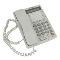 Телефон PANASONIC KX-TS2368RUW, 2-х линейн., ЖК-дисплей, спикерфон