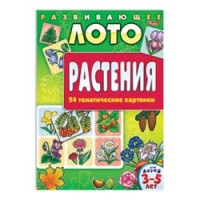 Книжка А4 "Хатбер" Игра-конструктор, Развивающее лото, Растения, 8ИК4_5263(R01807)