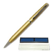 Ручка шариковая BRAUBERG бизнес-класса "Elite Gold", корпус золот., хром. детали, 140705, синяя