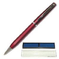 Ручка шариковая BRAUBERG бизнес-класса "Elite Red", корпус красный, хром. детали, 140707, синяя
