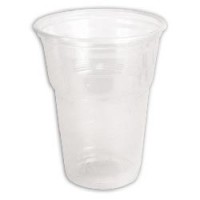 Одноразовый стакан пластиковый 0,5л, бесцветный (прозрачный), ПП, для хол/гор.
