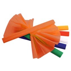 Цветная бумага ПОДЕЛОЧНАЯ КРЕПИРОВАННАЯ WEROLA 1 рулон, оранжевая, 50*250см, 12061-109