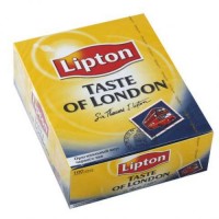 Чай LIPTON "Taste of London", черный, 100 пакетиков с ярлычками по 2г