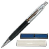 Ручка шариковая BRAUBERG бизнес-класса "Legion Black", корпус черн., хром. детали, 140912, синяя