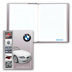 Блокнот Notebook BRAUBERG, А6, 110*147мм, выбор.  лак, "BMW", тв. лам. обложка, 80л., 122460