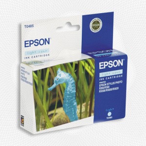 Картридж струйный EPSON (T048540) StylusPhoto R200/300/RX500/600, светло-голубой, ориг.