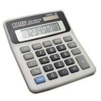 Калькулятор CITIZEN настольный SDC-8001N, 8 разр., двойное питание, 125х104мм, оригинальный