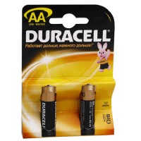 Батарейка DURACELL AA LR6, комплект 2шт., в блистере, 1.5В, (работает до 10 раз дольше)