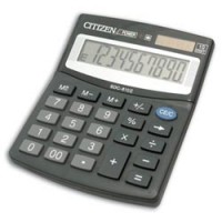 Калькулятор CITIZEN настольный SDC-810, 10 разр., двойное питание, 125x100, оригинальный