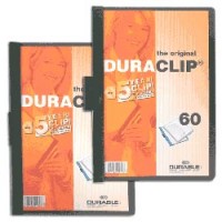 Папка c клипом DURABLE (Германия) до 60 листов "DURACLIP 60" т-зеленая, 2209-32