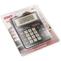 Калькулятор STAFF настольный  STF-8008, 8 разрядов, двойное питание, 113х87мм, НА БЛИСТЕРЕ