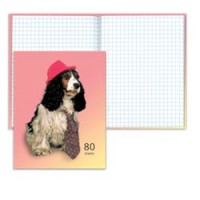 Блокнот Notebook STAFF, А6, 110*147мм, выбор. лак, "Собака", тв. лам. обложка, 80л., 122191