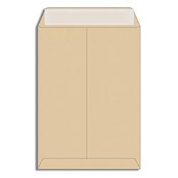 Конверт-пакет плоский MULTIMAIL KRAFT STRIP (250х353мм) из крафт бумаги с отр.полосой, на 140л,Pigna