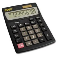 Калькулятор STAFF настольный STF-1808, 8 разрядов, двойное питание, 140х105мм