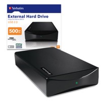 Диск жесткий внешний VERBATIM 500Гб, 3,5", USB, черный, (кабель USB в комплекте)