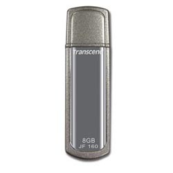 Флэш-диск TRANSCEND 8GB JetFlash 160 USB 2.0, скорость чтения/записи - 25/20 Мб/сек