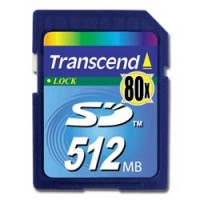 Карта памяти SD 512Mb TRANSCEND 80х для фотокамер CANON