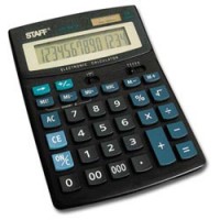 Калькулятор STAFF настольный STF-888-14, 14 разрядов, двойное питание, 200х150мм