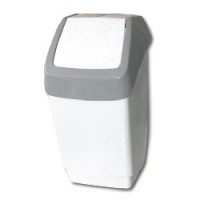 Контейнер для мусора 25л, серый (в 55*ш 30*г 28 см), качающаяся крышка, IDEA, М 2472