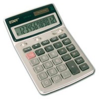 Калькулятор STAFF настольный металлический STF-1612, 12 разрядов, двойное питание, 175х107мм