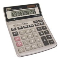 Калькулятор STAFF настольный металлический STF-1714, 14 разрядов, двойное питание, 200х152мм