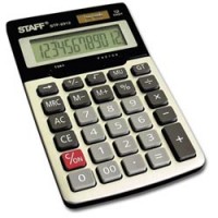 Калькулятор STAFF настольный металлический STF-2312, 12 разрядов, двойное питание, 175х107мм