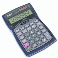 Калькулятор STAFF настольный металлический STF-7212, 12 разрядов, двойное питание, 150х100мм