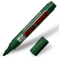 Маркер перманентный CROWN "Multi marker" овал. ширина линии 3мм зеленый