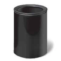 Урна-корзина для бумаг металлическая 330*250 черная