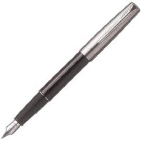 Ручка перьевая PARKER Frontier Translucent корпус черный, хромированные детали