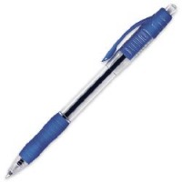 Ручка шариковая BERLINGO CLASSIC автомат, толщ. письма 0,7мм, рез. держ., KS2706, синяя