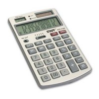 Калькулятор STAFF настольный металлический STF-7725, с часами, 12 разрядов, дв.питание, 137х85мм