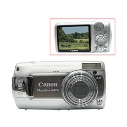 Фотокамера цифровая CANON PowerShot A470, 7,1млн.пикс., 3.2x/4x zoom, 2,5" ЖК-монитор