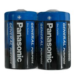 Батарейка PANASONIC  D R20 (373), комплект 2шт., 1.5В