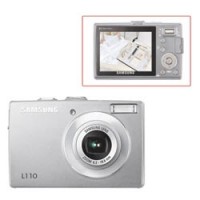 Фотокамера цифровая SAMSUNG L110, 8,2млн.пикс., 3x/3x zoom, 2,5" ЖК-монитор, опт. стаб., серебристый