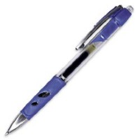 Ручка гелевая BERLINGO BLUES автомат, толщ. письма 0,5мм, рез. держ., KS2721, синяя
