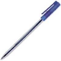 Ручка шариковая BERLINGO VICTORY корпус прозрач. син. детали, толщ. письма 0,7мм, KS2700, синяя
