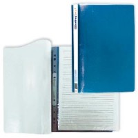 Скоросшиватель пластиковый BRAUBERG "Smart", синий, толщина пластика 0,2мм, 222047