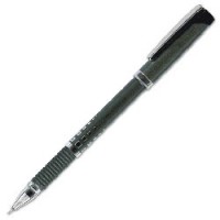 Ручка гелевая BERLINGO PERFECT корпус серый, толщ. письма 0,5мм, рез. держ., KS2904, черная