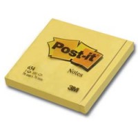 Блок самоклеящ. "Post-IT" желтый, 100 л. 76х76 мм, (654), FT510060518,(3М, США)