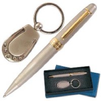 Набор GALANT "Classic Collection": ручка, брелок "Подкова", серебристый, подар., арт. 140867