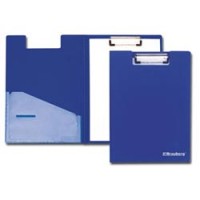 Папка-планшет BRAUBERG "Smart" с верхним прижимом и крышкой А4 пласт.синий, до 50л, 1,3мм, 221835