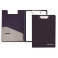 Папка-планшет BRAUBERG "Smart" с верхним прижимом и крышкой А4 пласт.черный, до 50л, 1,3мм, 221836