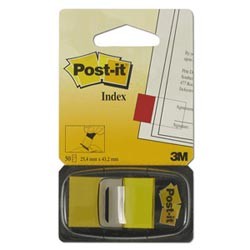 Закладки самоклеящ. "Post-IT" 25 мм, желтый, 50 шт., 680-5 (3М, США)