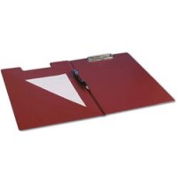 Папка-планшет BRAUBERG с верхним прижимом и крышкой А4 картон/ПВХ, бордовая (удвоенный срок службы)